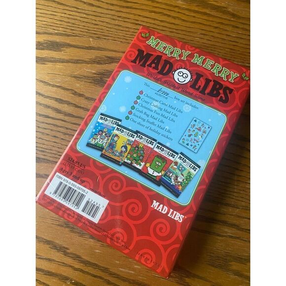 NEW  MERRY MERRY MAD LIBS SET OF 5 BOOKS AND STICKERS - Picture 6 of 6